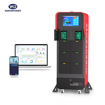 Güvenli ve Konforlu Elektrikli Araç Şarj Değiştirme Merkezi QR Kodu / Akıllı Kart EV Pil Takas İstasyonları