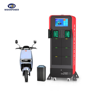 Motosiklet / Scooter Pil Değiştirme İstasyonu Çoklu Koruma Çoklu Cihaz Şarjı ve Konfor için Güvenlik